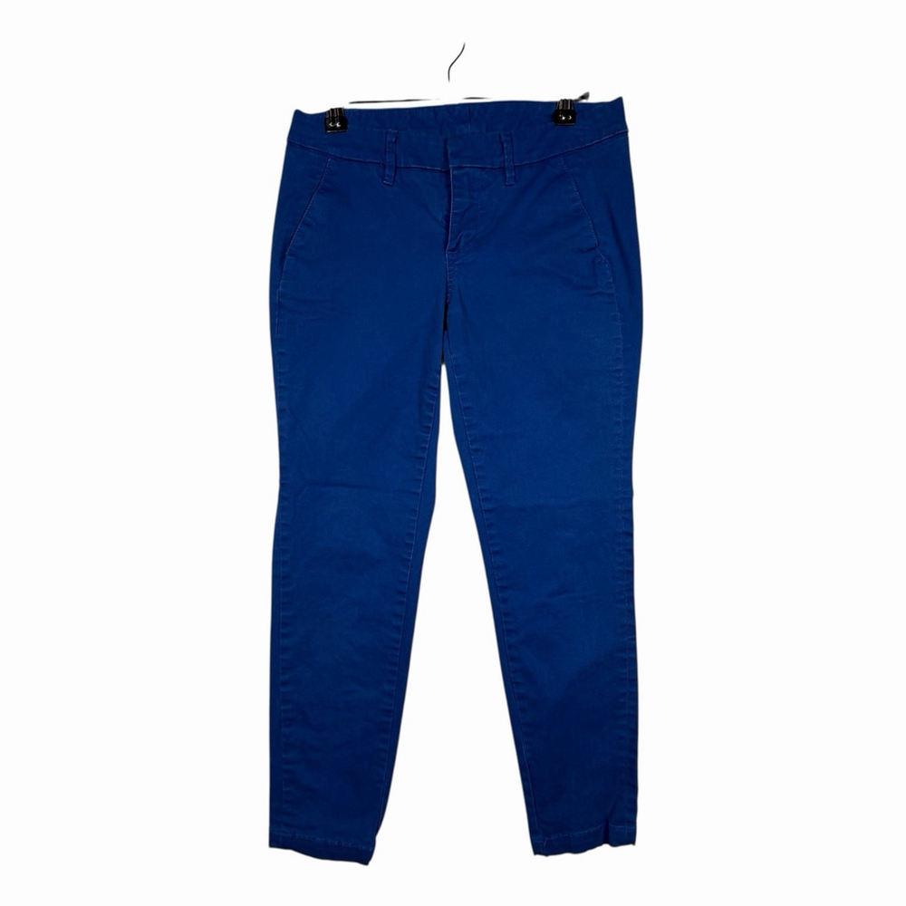 London Jeans Ladies Work Pants Size 0 25" Inseam Blue Cropped Pants
